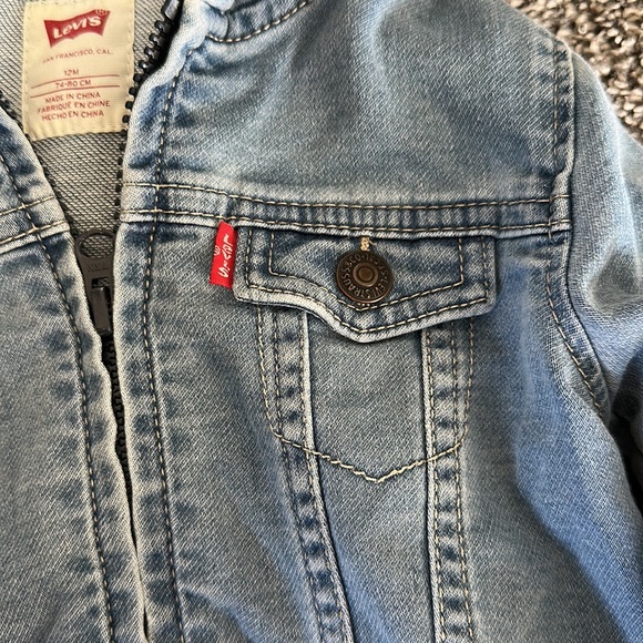 Baby Levi's Knit Hooded Jacket size 12M - Picture 2 of 5